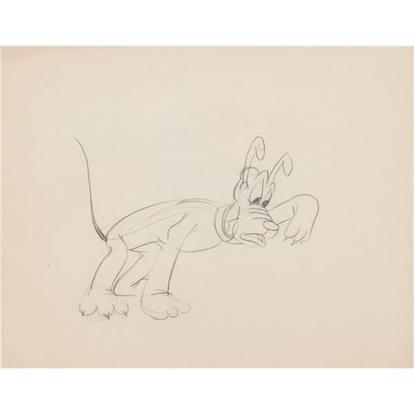 A Framed Pluto Production Drawing.