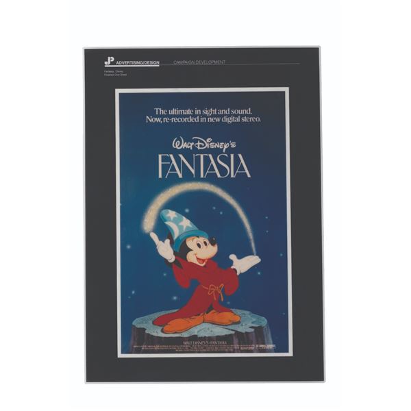 A "Fantasia" Re-Release Poster Presentation Board.