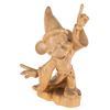 Image 1 : A Carved Wood Sorcerer Mickey Figurine.