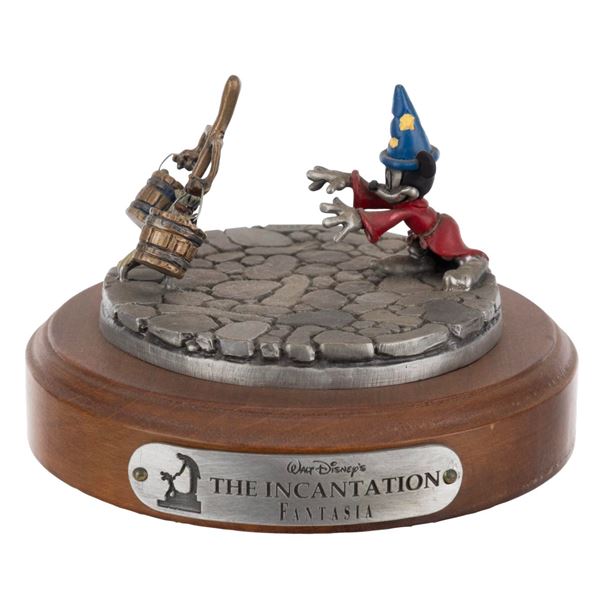 A "The Incantation" Sorcerer Mickey Sculpture.
