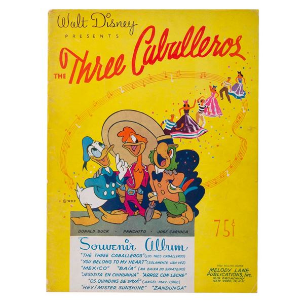 A "The Three Caballeros" Sheet Music Souvenir Album.