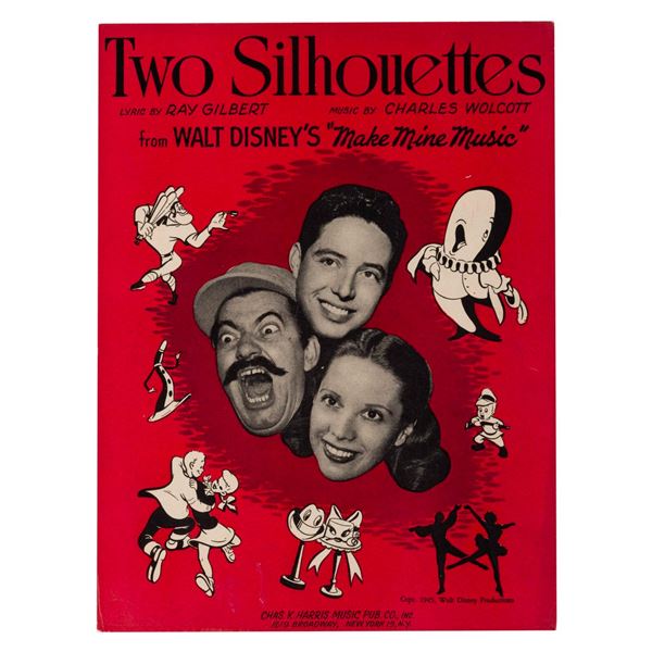 "Make Mine Music" Two Silhouettes Sheet Music.