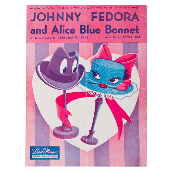"Johnny Fedora and Alice Blue Bonnet" Sheet Music.