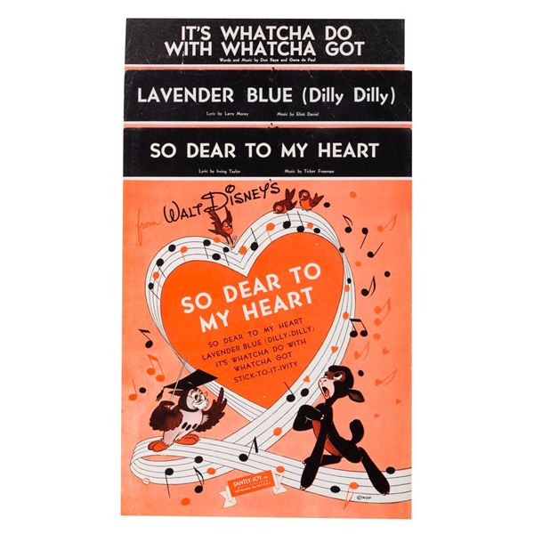 A "So Dear to My Heart" Sheet Music Collection.