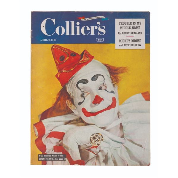 A 1949 Collier's Magazine with Mickey Mouse.