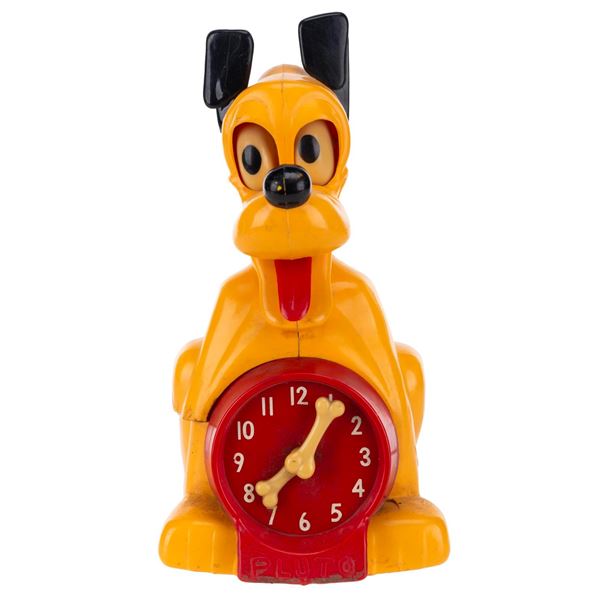 A Pluto Figural Clock.
