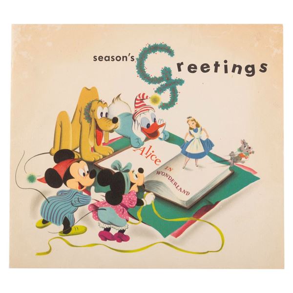 A Walt Disney Company 1950 Christmas Card.