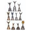 Image 1 : A Collection of 11 Metal Tinker Bell Bells.