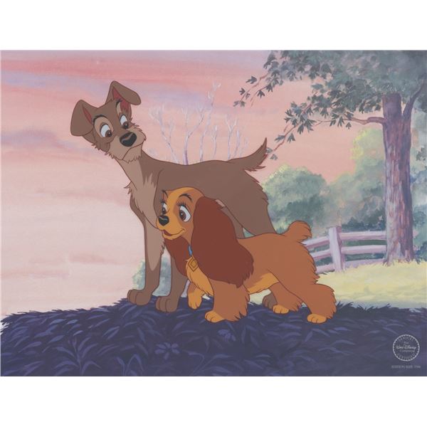 A "Lady and the Tramp" Limited Edition Sericel.