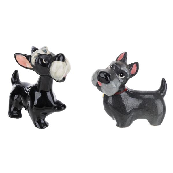 A Pair of "Lady and the Tramp" Jock Figurines.