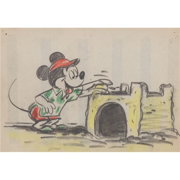 A Mickey Mouse Original Storyboard Panel.