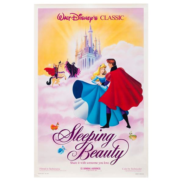 A "Sleeping Beauty" 1986 Re-Release One-Sheet.