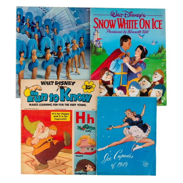 A Collection of Ice Capades and Disney Publications.