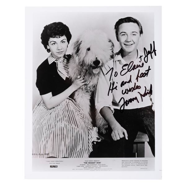 A Tommy Kirk Signed "The Shaggy Dog" Photograph.