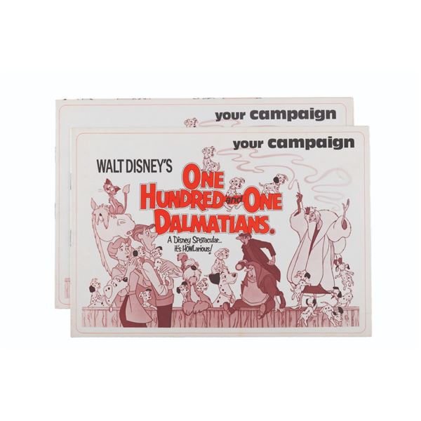 A Pair of "One Hundred and One Dalmatians" Press Kits.