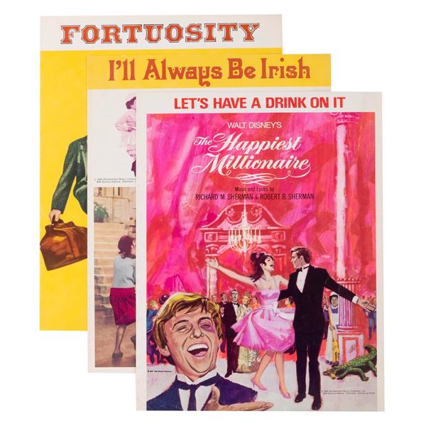 A Set of “The Happiest Millionaire” Sheet Music.