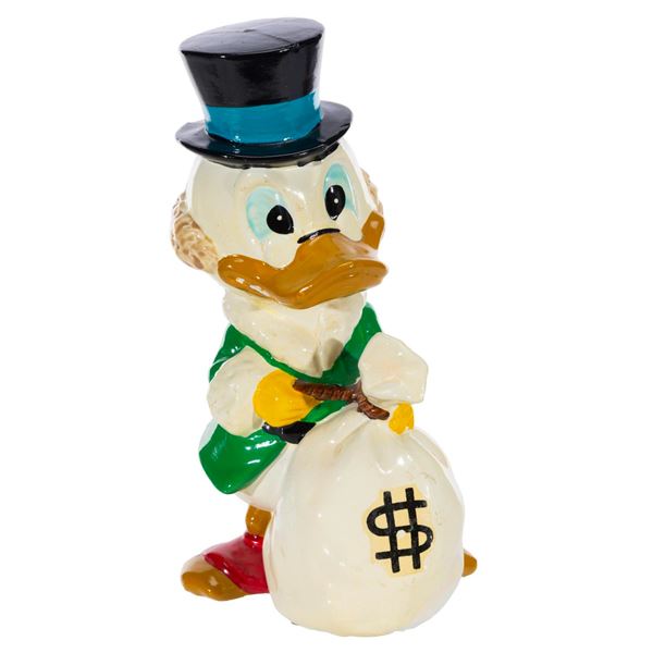 A Scrooge McDuck Figural Bank.