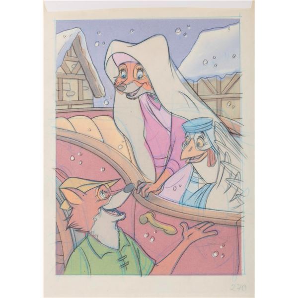 An Original “Robin Hood” Publishing Illustration.