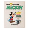 Image 1 : A Mickey Mouse 50th Birthday Card.