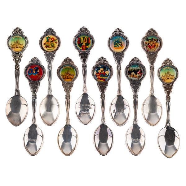 A Collection of Decorative Disney Parks Spoons.