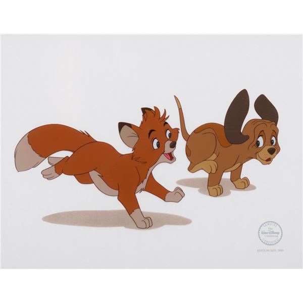 A "The Fox and the Hound" Tod and Copper Sericel.