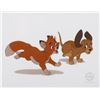 Image 1 : A "The Fox and the Hound" Tod and Copper Sericel.