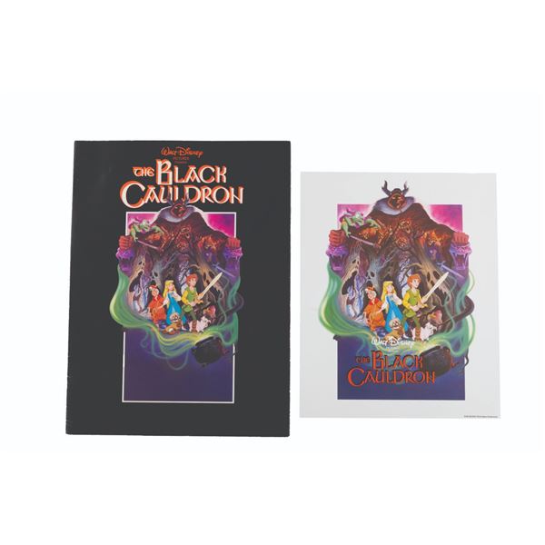A "The Black Cauldron" Program and Fan Card.