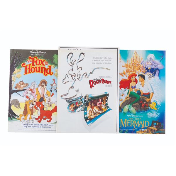 Three 1980s Disney Studio Ad Campaign Books.
