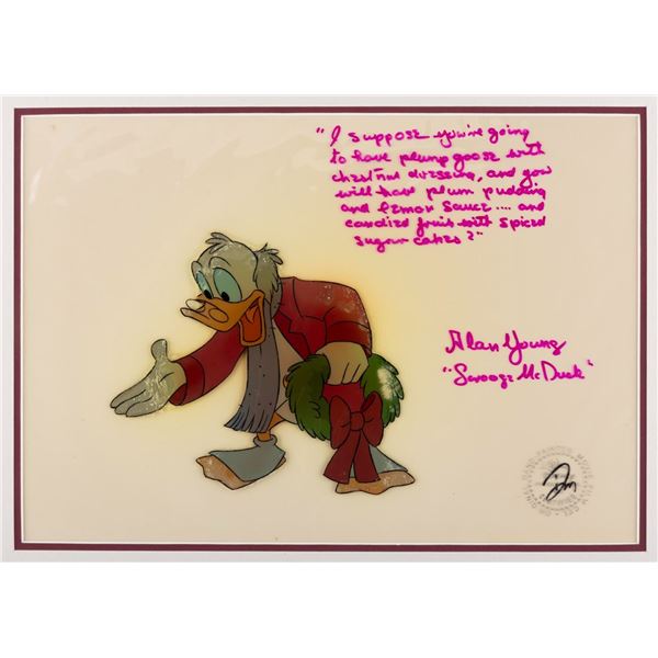 A Signed "Mickey's Christmas Carol" Production Cel.