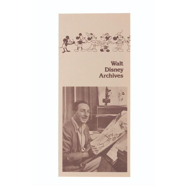 A 1988 Walt Disney Archives Brochure.
