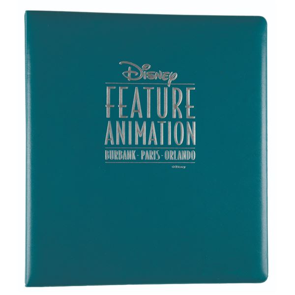 A Walt Disney Feature Animation Materials Binder.
