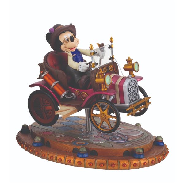 A Steampunk Mickey Mouse Figurine.