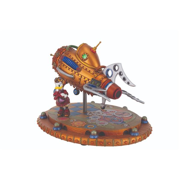 A Steampunk Daisy Duck Figurine.