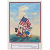 Image 2 : A Mickey, Donald, and Goofy "Spirit of America" Framed Sericel.
