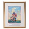 Image 3 : A Mickey, Donald, and Goofy "Spirit of America" Framed Sericel.
