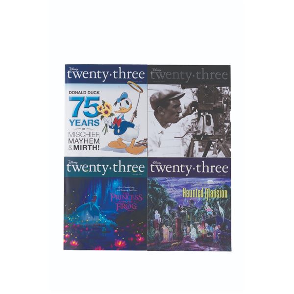 A Collection of Disney Twenty Three Magazines.