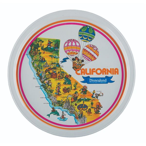 A 1970s Disneyland California Souvenir Tray.