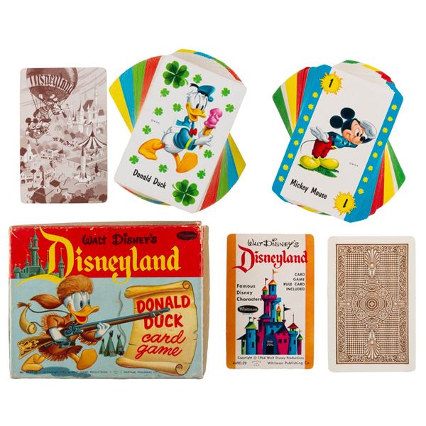 A Pair of Disneyland Donald Duck Card Games.