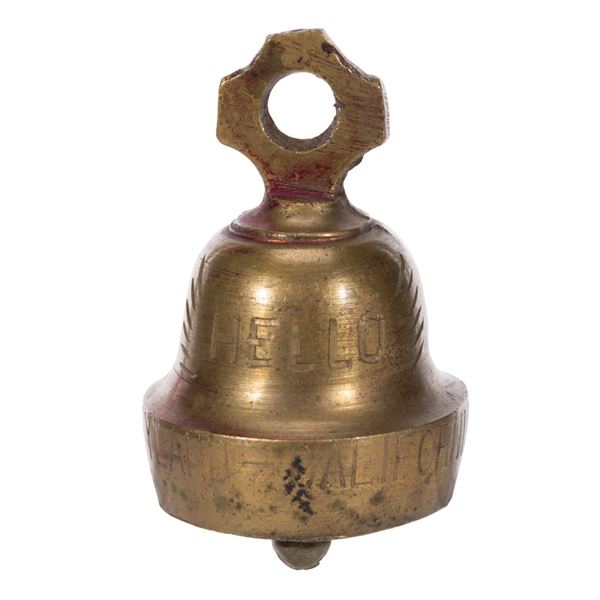 An Early Souvenir Disneyland Brass Bell.