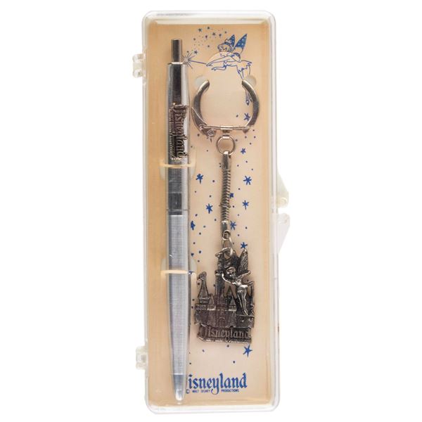 A 1960s Disneyland Pen and Keychain Set.