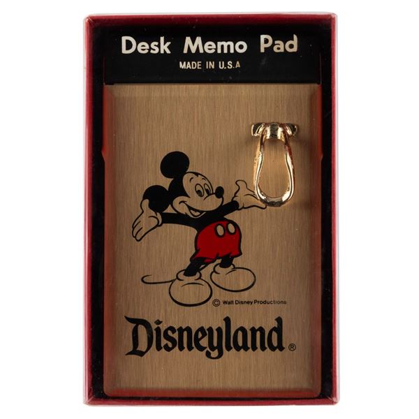 A 1970s Disneyland Desk Memo Pad.
