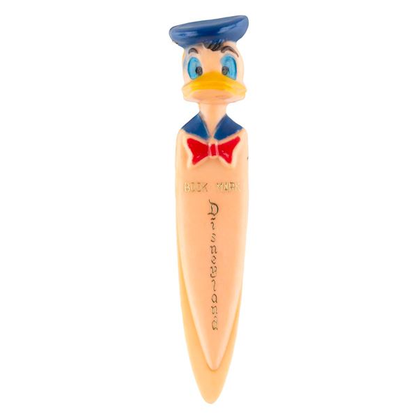 A Disneyland Souvenir Donald Duck Bookmark.