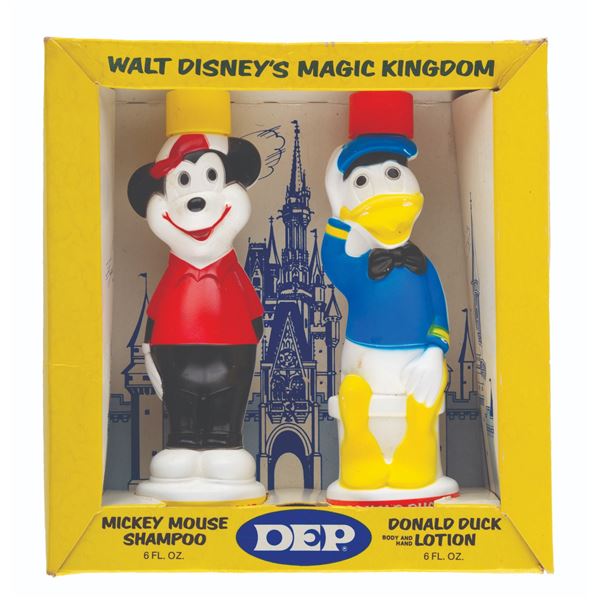A Walt Disney's Magic Kingdom Shampoo and Lotion Set by Dep.