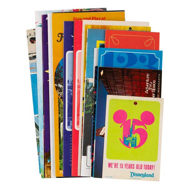 A Collection of 1960s-80s Disneyland/WDW Brochures.