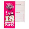 Image 1 : A Magic Kingdom Club 18th Birthday Party Invitation and RSVP Card.