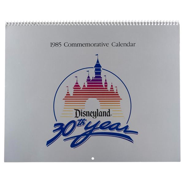 A 1985 Disneyland 30th Year Calendar.
