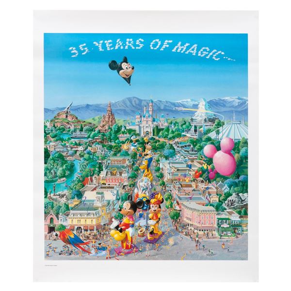 A Disneyland 35 Years of Magic Charles Boyer Poster.