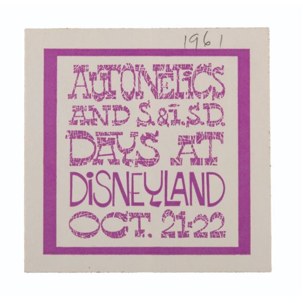 An Autonetics and S. & i.S.D. Days at Disneyland Sticker.
