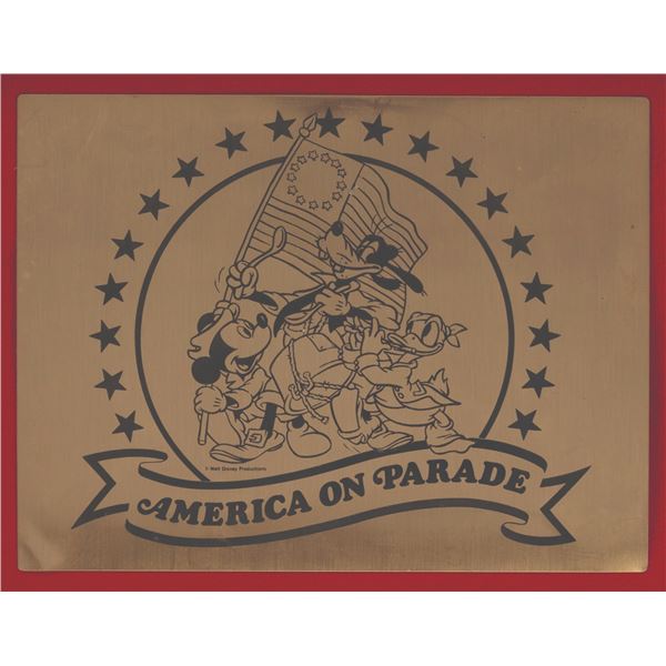 An America On Parade Limited Edition Plaque.