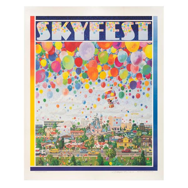 A Charles Boyer Signed Skyfest Lithograph.